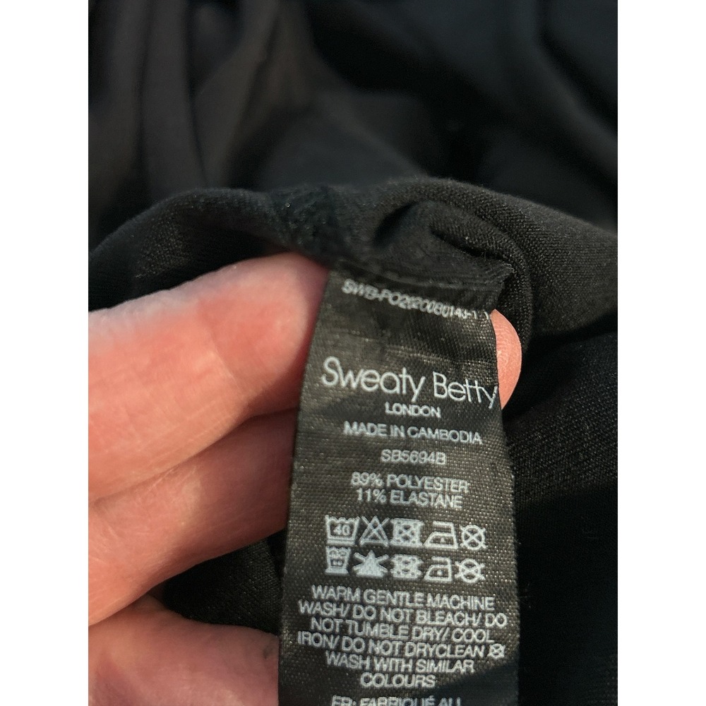 Sweaty Betty Gary Soft Yoga Casual Sleeveless Jogger Black Jumpsuit Size Small - Picture 8 of 12